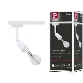 Paulmann URail Faretto DecoSystems Basic, bianco segnale, metallo