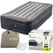 Intex Materasso gonfiabile singolo, 191x99x42 cm, con pompa elettrica integrata, marca , modello 64132