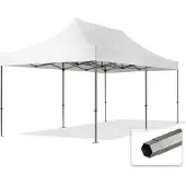 TOOLPORT 3x6m gazebo pieghevole, PREMIUM acciaio, bianco