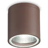 Ideal Lux Plafoniera Gun, marrone caffè, metallo, IP55, GU10