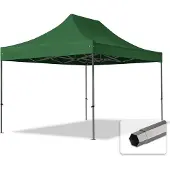 TOOLPORT 3x4,5m gazebo pieghevole, PREMIUM acciaio, verde scuro