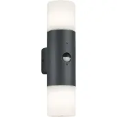 TRIO Lighting Applique esterni Hoosic 2 luci antracite sensore