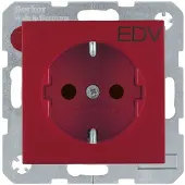 Berker 47231922 Presa SCHUKO con EHBS S.1 rosso opaco