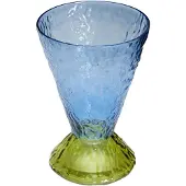 Hubsch Vaso Abyss, blu, vetro, altezza 29 cm, Ø 20 cm