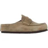 Birkenstock per donna. 1029675 Zoccoli in Pelle Naples Wrapped (Vestibilità Regolare) taupe (41), Basso, Nessuno, Casual