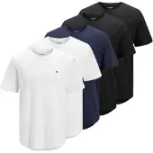 Jack & Jones Confezione Da 5 T-shirt Semplice