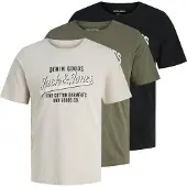 Jack & Jones Confezione Da 3 T-shirt Con Logo