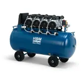 HBM compressore senza olio silenzioso, 200 litri, 8 bar, 4 HP