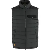 Fjällräven Greenland Down Liner Vest Gilet in piumino Uomo (S, nero/grigio)