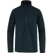 Fjällräven Abisko Lite Fleece Half Zip Pullover in pile Uomo (XXL, blu)