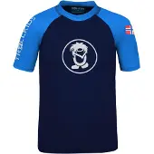 TROLLKIDS Kid's Kvalvika T Maglia funzionale Bambini (140, blu)
