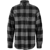 Fjällräven Övik Heavy Flannel Shirt Camicia Uomo (XXL, grigio/nero)