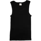 Engel Tank Top Intimo lana merinos Uomo (50/52, nero)