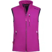 TROLLKIDS Kid's Trollfjord Vest Gilet softshell Bambini (164, fuchsia/lilla)