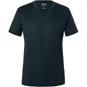 Super.natural Sierra 140 V Neck T-shirt Uomo (L, nero/blu)