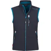 TROLLKIDS Kid's Trollfjord Vest Gilet softshell Bambini (116, blu)