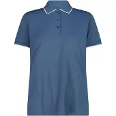 CMP Women's Polo Stretch Piquet Maglia polo Donna (46, blu)
