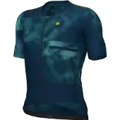 ALÉ PR-E Atmosfera Jersey Maglietta da ciclismo Uomo (S, blu)