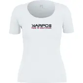 Karpos Women's Loma Cotton T-Shirt T-shirt Donna (M, bianco)