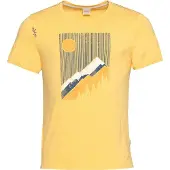 Chillaz Innsbruck Sunny Mountains T-shirt Uomo (XL, beige/arancione)