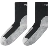 Reima Kid's Kuivuri Calze da trekking Bambini (26-29, nero/grigio)