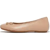 FitFlop per donna. HX8-B41 Ballerine in Pelle Delicato beige (38), Basso, Nessuno, Classico