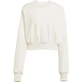 Adidas Women's Soft Lux Sweatshirt Maglione Donna (L, bianco)