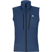 Ortovox Fleece Grid Vest Gilet in pile Uomo (S, blu)