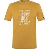Super.natural Fishing Adventure Tee Maglia merino Uomo (XL, giallo)