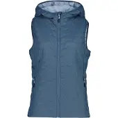 CMP Women's Vest Fix Hood Gilet sintetico Donna (34, blu)