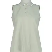 CMP Women's Polo Sleeveless Maglia polo Donna (42, grigio)