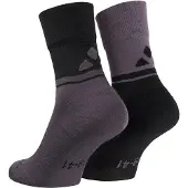 Vaude All Year Wool Socks Calze da ciclismo (36-38, grigio/nero)