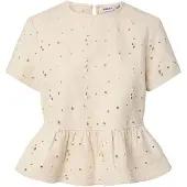 Pieces Top A Maniche Corte | Beige | XS