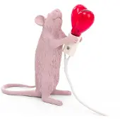 Seletti Lampada LED tavolo Mouse Lamp USB Valentine bianco