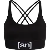 Super.natural Women's Super Top Reggiseno sportivo Donna (XS, nero)