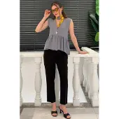 Big Dart Camicia da donna 'Blusen' grigio
