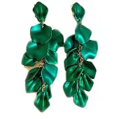 Avant Garde Orecchini 'Ulrikesa' verde
