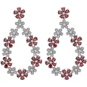 Avant Garde Orecchini 'Patriciaya' rosso