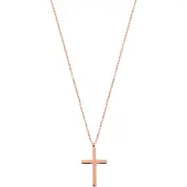 Hey Happiness Collana 'Kreuz' oro rosé
