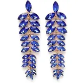 Avant Garde Orecchini 'Genevieveina' blu scuro