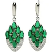 Avant Garde Orecchini 'Luciana' verde