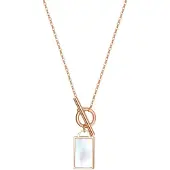 Hey Happiness Collana 'Shell T-Bar' oro rosé