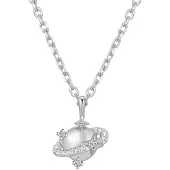 Hey Happiness Collana 'Planet' argento