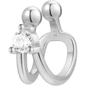 Hey Happiness Orecchini 'Glow Cuff' argento