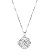 Hey Happiness Collana 'Eternity Locket' argento