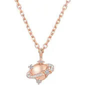 Hey Happiness Collana 'Planet' oro rosé