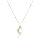 Hey Happiness Collana 'Letter C' oro