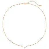 Hey Happiness Collana 'Crown Spark' oro rosé