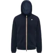 K-way per donna. K8134TW Giacca reversibile in interlock blu navy (M), Casual, Cotone