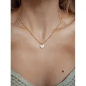 Hey Happiness Collana 'Shell Heart' oro